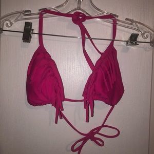 Pink bikini top